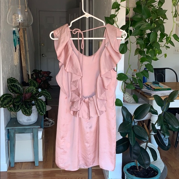 Free People low back ruffle mini dress - Picture 2 of 5